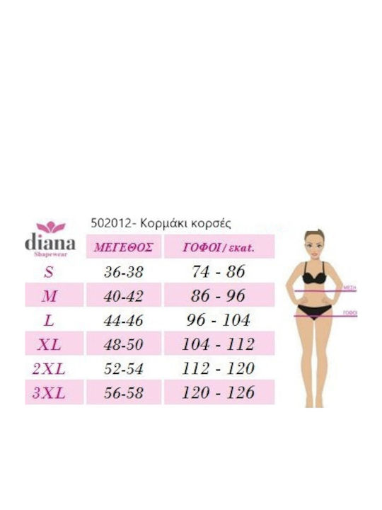 Diana Κορμάκι Σύσφιξης και Ανόρθωσης Χωρίς Ραφές Δέρμα