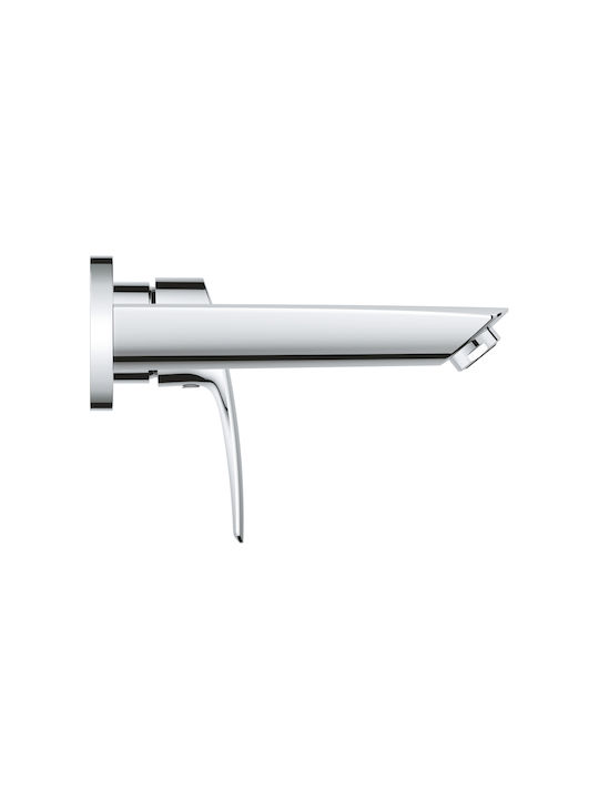 Grohe Eurosmart Set Mischer & Auslauf für Wandmontage für für Waschbecken 1 Ausfahrt Silber