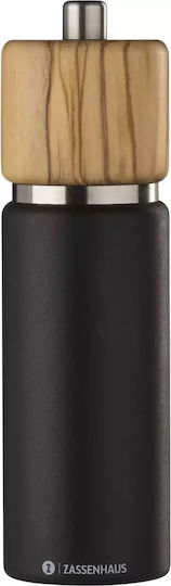 Zassenhaus Hannover Manual Wooden Pepper Mill 18cm Black