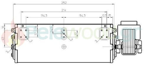 Βεντιλατερ Θερμου Αερα Fergas Ø60 Mm 185m³/h 49watt 240mm 4m4976