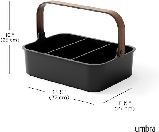 Umbra Tabletop Bellwood Wooden Stand 34.7x26.4x13.1cm Black