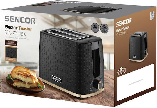 Sencor Φρυγανιέρα 2 Θέσεων 930W Μαύρη