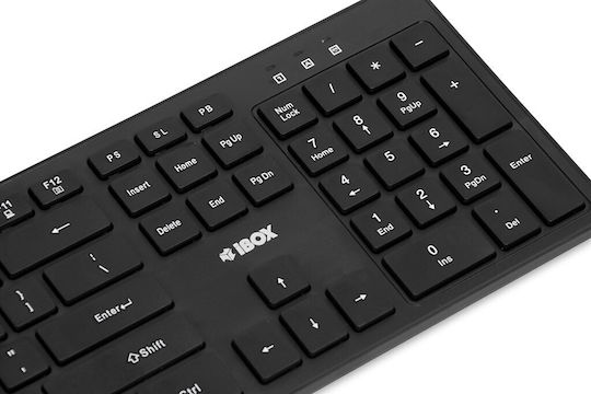 iBox Workstation Pro Kit Ασύρματο Σετ Πληκτρολόγιο & Ποντίκι Αγγλικό US