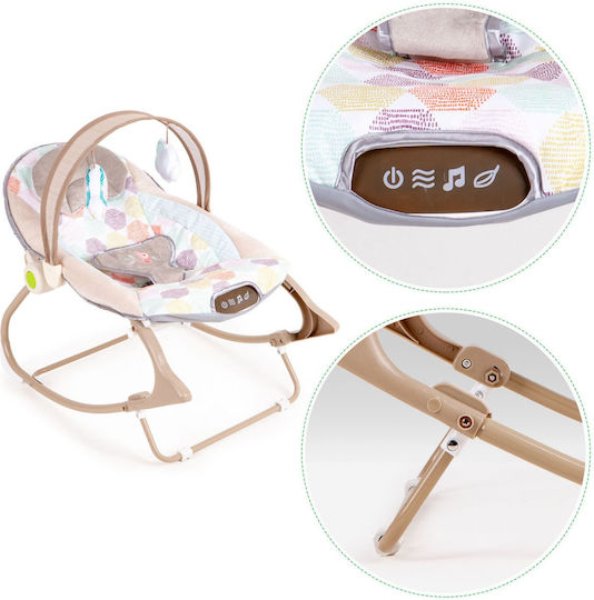 Electric Relax pentru Bebeluși cu Muzică și Vibrații Roz pentru Copil până la 18kg