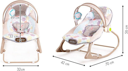 Electric Relax pentru Bebeluși cu Muzică și Vibrații Roz pentru Copil până la 18kg