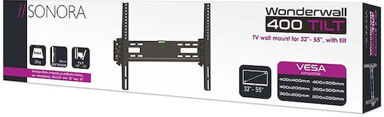 Sonora WonderWall 400 Tilt Βάση Τηλεόρασης Τοίχου έως 55" και 25kg