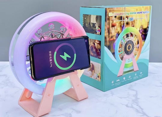 Wheel - L-38B Bluetooth високоговорител 10W с радио и живот на батерията до 4 часа Розов