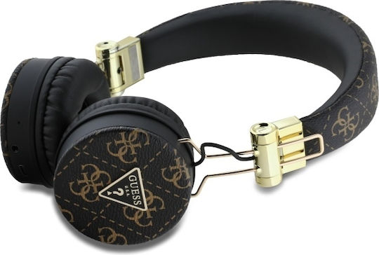 Guess Triangle Round Wireless / Wired On Ear Headphones with 32 hours of Operation Black