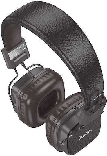 Hoco W56 Ασύρματα / Ενσύρματα On Ear Ακουστικά με 28 ώρες Λειτουργίας Καφέ