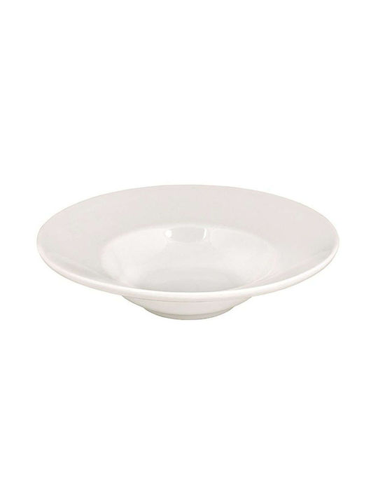 Oriana Ferelli Plate Pasta made of Porcelain White with Diameter 24cm 6pcs