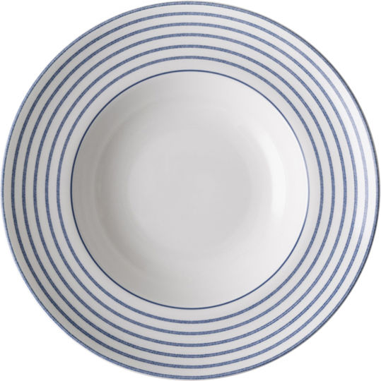 Laura Ashley Plate Pasta made of Porcelain White with Diameter 27.5cm