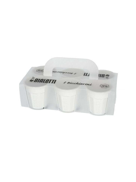 Bialetti Set of Cups Espresso Porcelain White 6pcs