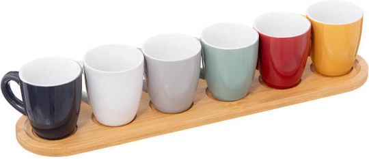 Secret de Gourmet Set Căni Espresso De ceramică Multicolore 90ml 6buc