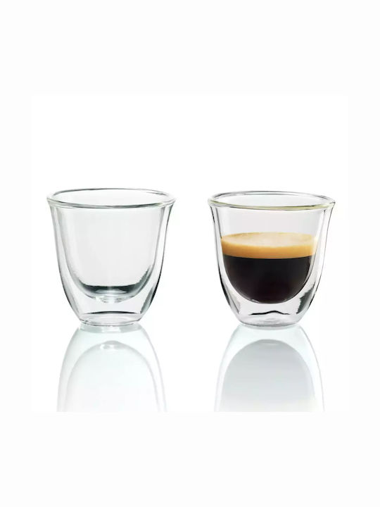 De'Longhi Essential Collection Set Căni Espresso De sticlă Transparente 60ml 6buc