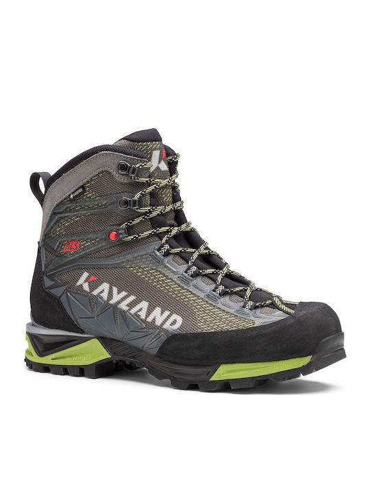 Kayland Men's Waterproof Hiking Boots With Gore-Tex Membrane Green