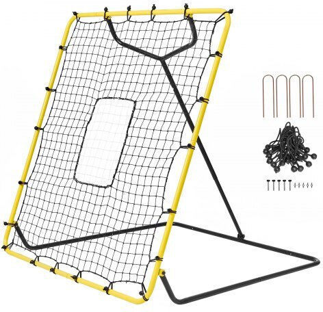 Vevor Δίχτυ Επιστροφής Μπέιζμπολ & Σόφτμπολ 4x4.5 Ft Ρυθμιζόμενης Γωνίας Bqhdwpwjdkd41tlv7v0