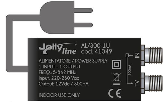 Jollyline Τροφοδοτικό Δορυφορικής AL/300-1U