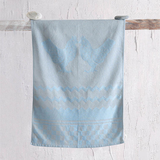Rythmos Hen Handtuch aus 100% Baumwolle in Gray Farbe 50x70cm Rythmos Hen Handtuch aus 100% Baumwolle in Gray Farbe 50x70cm