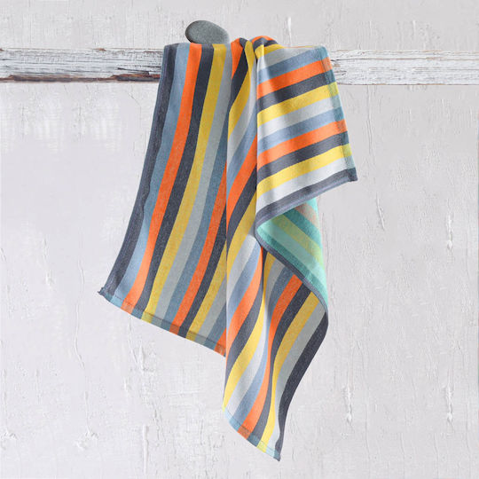 Rythmos Towel from 100% Cotton in Orange Color 50x70cm Rythmos Towel from 100% Cotton in Orange Color 50x70cm