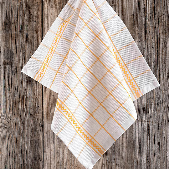 Rythmos Sugar Handtuch aus 100% Baumwolle Yellow 40x60cm