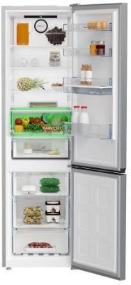 Beko Combină frigorifică 355lt NoFrost Î203.5xL59.5xA66.3cm. Inox B3RCNA404HDXB1