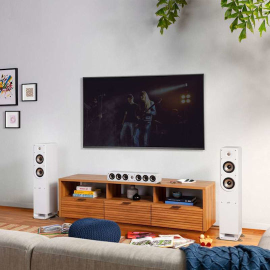 Polk Audio Signature Elite ES35 Slim Hi-Fi Speaker Central 150W W62xD15.5xH10.4cm. White