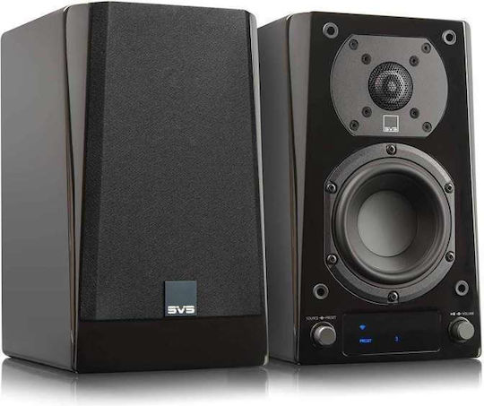 SVS Prime Bookshelf Αυτοενισχυόμενα Ηχεία με Wi-Fi & Bluetooth (Ζεύγος) Μαύρα