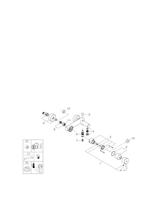 Grohe Concetto Μπαταρία Μπανιέρας Ασημί
