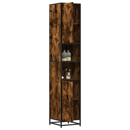 vidaXL Badezimmersäule Boden H35xB37.5xH188.5cm Eiche
