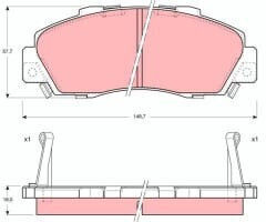 Trw Moto Disc Brake Pad Set
