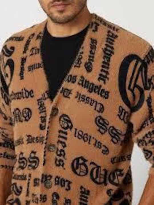 Men's Knitted Cardigan Brown