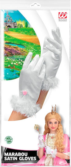 Kids Carnival Gloves White