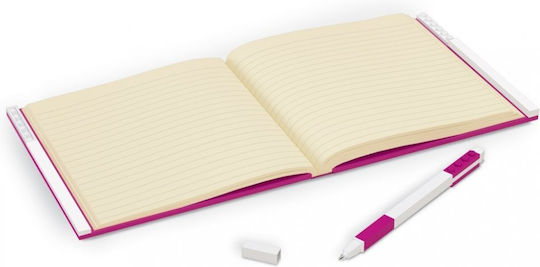 LEGO Notebook Square with Pen Holder Purple
