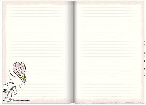 Premium Paper Carnet Snoopy Pastel