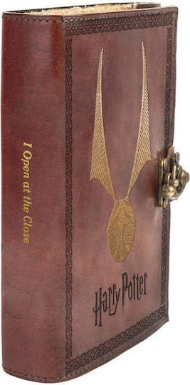 Harry Potter Μπλοκ Σημειώσεων A5 180 Φύλλων με Λευκές Σελίδες Καφέ