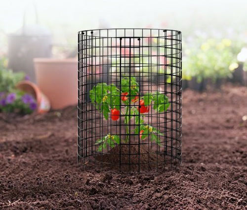 VEVOR 6 Pack Plant Protector from Animals 12.6'' Diameter x 14'' H Metal Plant Cage