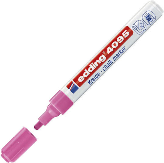 Μαρκαδόρος Κιμωλίας 2-3mm Pink Neon 4095 Edding 4004764887514
