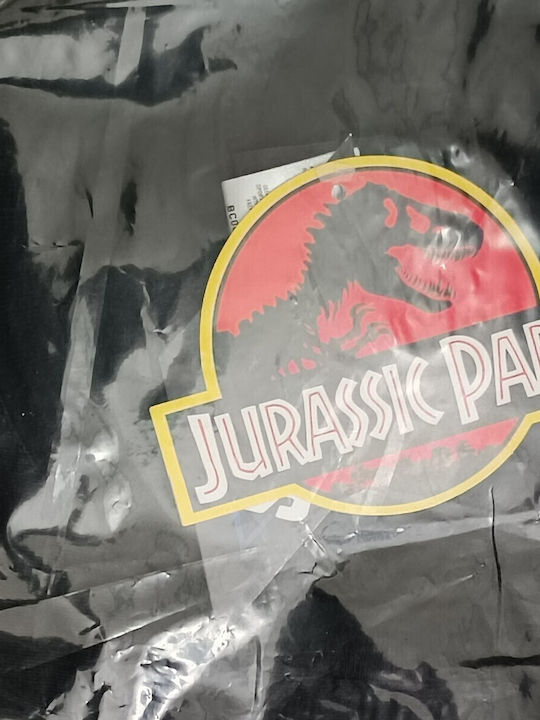 Heroes INC T-shirt Jurassic Park Μαύρο Βαμβακερό