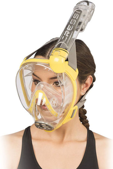 CressiSub Sea Mask Full Face Duke S/M in Yellow color XDT000010