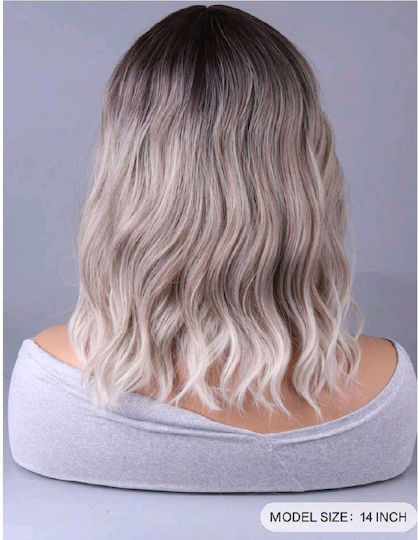 Women's High-Quality Synthetic Wig Blonde Ashy 14 Inches