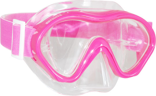 Scuba Force Μάσκα Θαλάσσης Παιδική Flores Ροζ