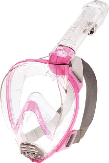 CressiSub Μάσκα Θαλάσσης Full Face Baron Clear/Pink M/L in Pink color