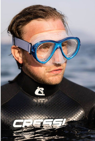 CressiSub Silicone Diving Mask with Snorkel Mexico Combo Transparent