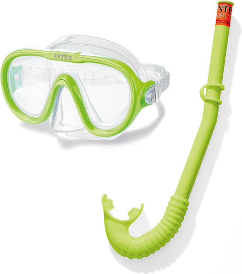 Intex Водолазна Маска със Шнорхел Дете Reef Rider Жълта