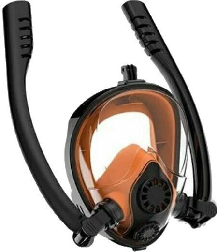 XDive Водолазна Маска Силиконова Full Face Dual Оранжева