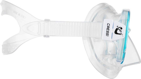 CressiSub Diving Mask with Snorkel Kids Perla Transparent/Aqua