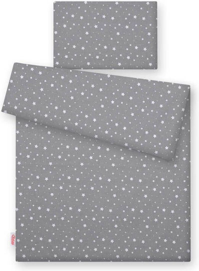 Bobono Kinderbettbezug Einzel Weiß 100x135cm