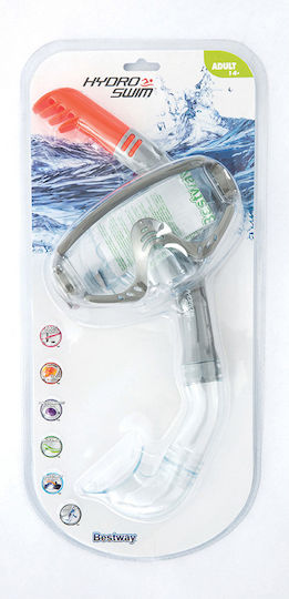 Bestway Secret Bay Tauchmasken mit Schnorchel Kinder Graue