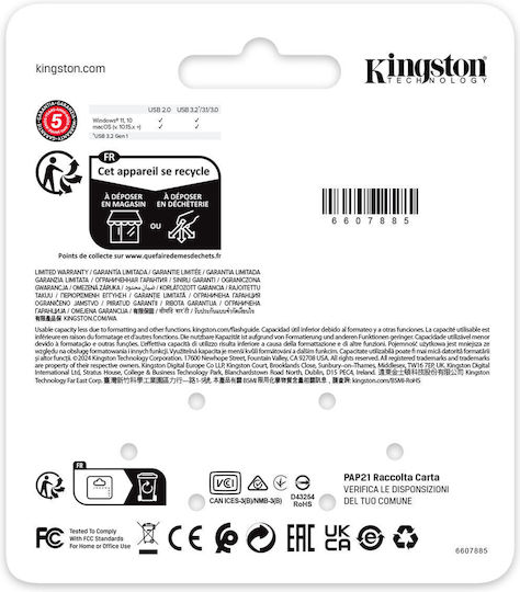 Kingston Datatraveler Se9 G3 64GB USB 3.2 Stick Dark Nickel
