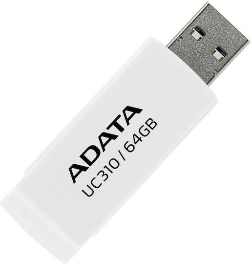 Adata Uc310 64GB USB 3.2 Stick Λευκό